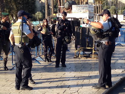 היערכות הכוחות בירושלים, היום (צילום: שלמה מור)