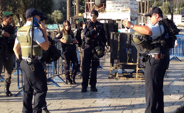 היערכות הכוחות בירושלים, היום (צילום: שלמה מור)