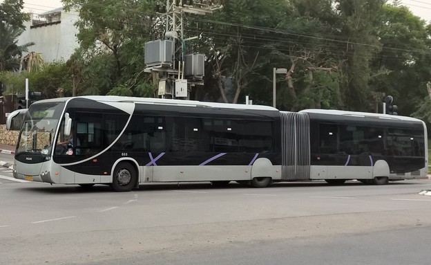 האוטובוס החדש של דן, קו 1, קו 189, BRT, תוצרת MAN (צילום: יאיר מור, NEXTER)