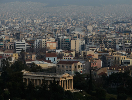 אתונה, מבט מהאוויר (צילום: Chris Hondros, GettyImages IL)