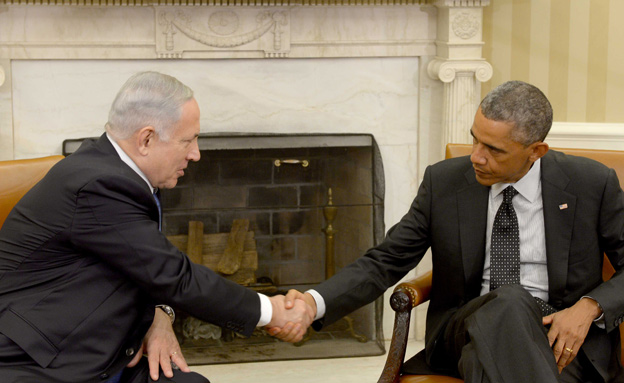 ברק אובמה וביבי נתנינהו נועדו בבית הלבן (צילום: חדשות 2)