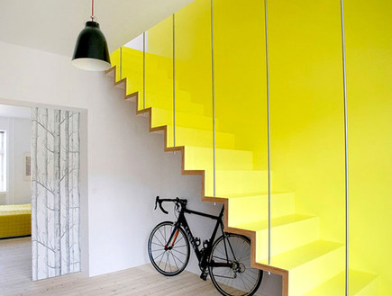מדרגות מיוחדות 06, מדרגות צהובות בעיצוב Hanne Fuglbjerg (צילום: Hanne Fuglbjerg)