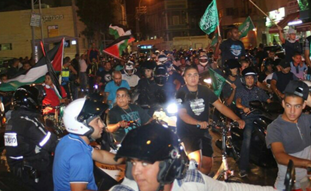 המהומות ביפו בחודש שעבר (צילום: yaffa48.com)