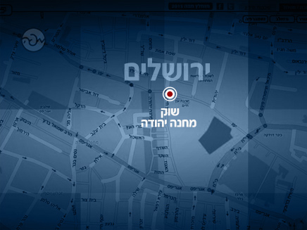 מפה שוק מחנה יהודה רחוב יפו בירושלים (צילום: מפה)
