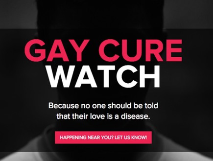 מאבק בטיפולי המרה (צילום: gaycurewatch.com)