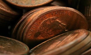מטבעות סנט אמריקאי (צילום: Tim Boyle, GettyImages IL)