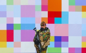 חייל בבריסל (צילום: רויטרס)