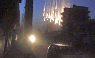פצצות זרחן בסוריה (צילום: dailymail.co.uk)