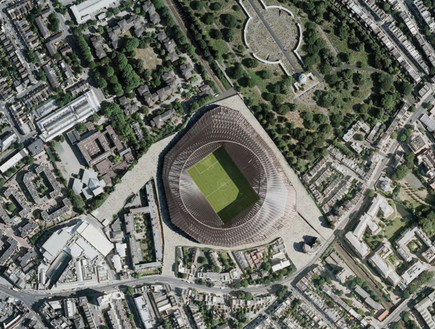 אצטדיון צ'לסי (צילום: הדמייה מהאתר של herzog & de meuron)