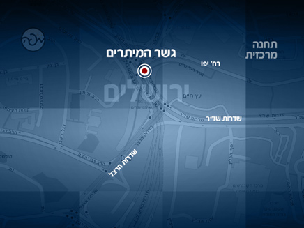 מפת זירת הפיגוע (צילום: מפה)