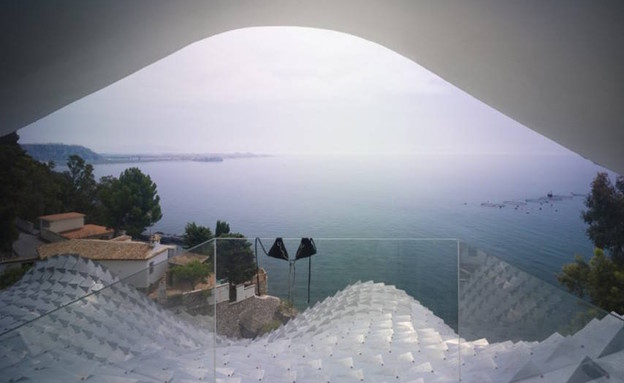 בית על צוק, נוף לים (צילום: GilBartolome Architecture)