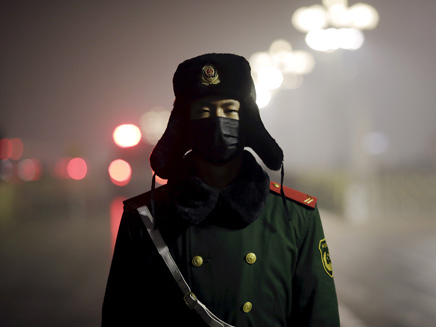 זיהום אוויר בסין (צילום: חדשות 2)