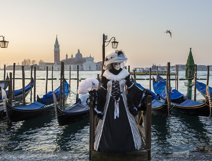 פסטיבל המסכות בוונציה (צילום: Marco Secchi, GettyImages IL)