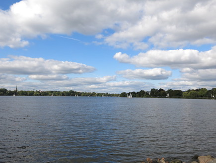 האגם המלאכותי באלטסטד, המבורג (צילום: לירון מילשטיין, המבורג, mako חופש)