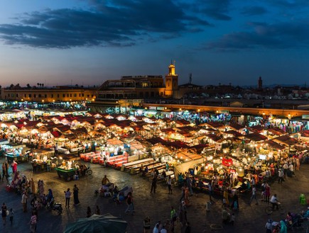כיכר ג'מע אל-פנה, מרוקו (צילום: smartair.co.il)