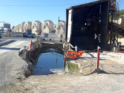 זירת האירוע (צילום: חטיבת דובר המשטרה)