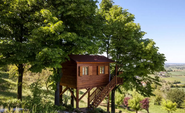 בית עץ באיטליה (צילום: Airbnb)