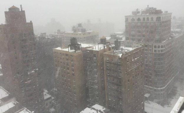 סופה, ניו יורק, מזג אוויר, שלג (צילום: ליאת צרפתי)