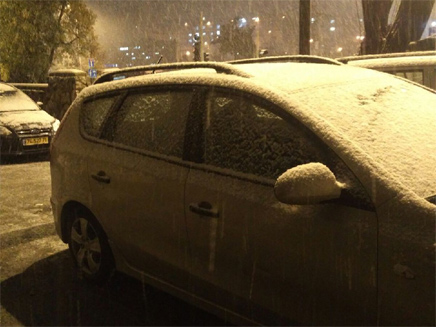 צפו: השלג בגוש עציון (צילום: אביע צור)