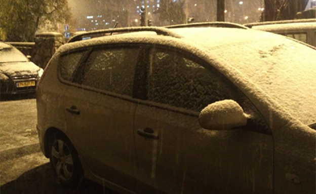 צפו: השלג בגוש עציון (צילום: אביע צור)