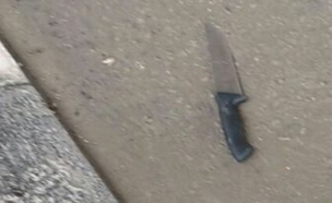 הסכין שנמצאה אצל החשוד