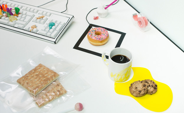 עכבר דונאט וכתם קפה עוגיות (צילום: Reni Wu)