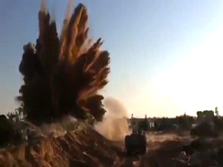 פיצוץ מנהרות במבצע צוק איתן (צילום: ליאור וענונו ורפאל חיון)