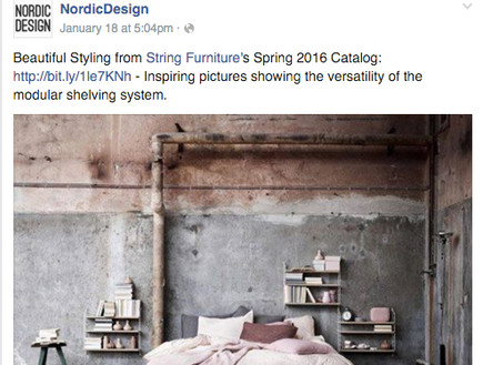 פייסבוק להשראה עיצוב נורדי (צילום: מתוך nordic design. צילום מסך)