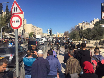 זירת הפיגוע בירושלים, היום (צילום: קבוצת מדברים תקשורת)