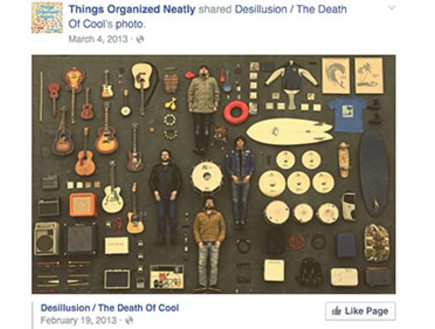 פייסבוק להשראה, גם סדר זה סוג של אומנות  (צילום: מתוך things organized neatly. צילום מסך)