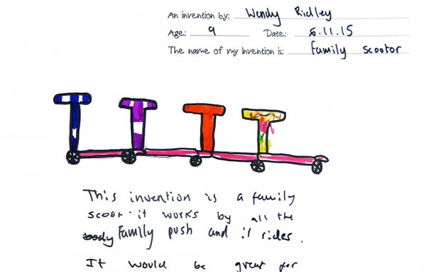 ממציאים צעירים, קורקינט משפחתי (צילום: inventorsproject)