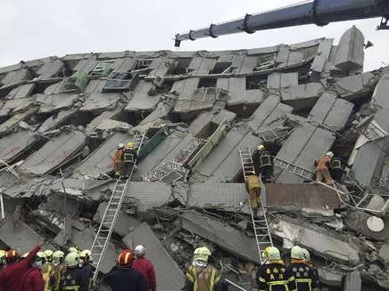 רעידת האדמה בטייוואן (צילום: רויטרס)