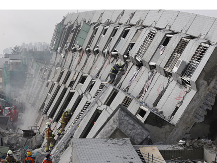 רעידת אדמה בטיוואן (צילום: רויטרס)