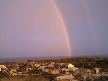 בשני: היחלשות בגשמים (צילום: חדשות 2)