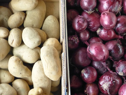 תפוחי אדמה ובצל לפאי רועים (צילום: מיכל לויט, mako אוכל)