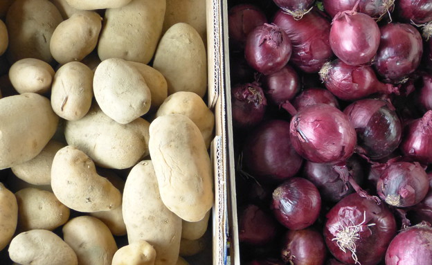 תפוחי אדמה ובצל לפאי רועים (צילום: מיכל לויט, mako אוכל)