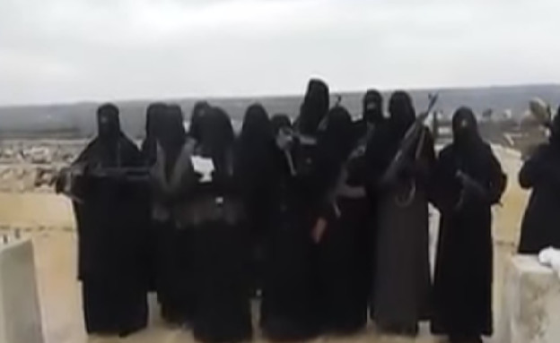 הגדוד הנשי שמבטיח להילחם באסד (צילום: מתוך הסרטון)