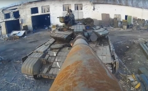 GO PRO על טנק (צילום: מתוך הסרטון)