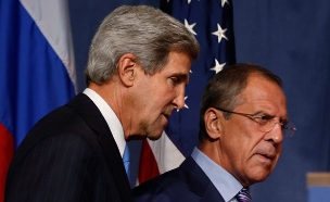 שרי החוץ של ארה"ב ורוסיה, קרי ולברוב (צילום: רוייטרס)