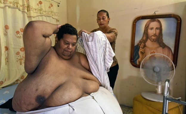האיש השמן בקולומביה (צילום: אימג'בנק/AFP)