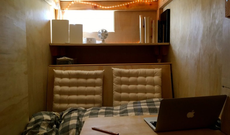 חדר השינה של פיטר ברקוביץ (צילום: Peter Berkowitz)