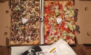 משלוח טוני וספה פיצה (צילום: ג'רמי יפה, אוכל טוב)