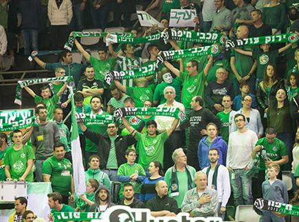 תומכים נלהבים. אוהדים ירוקים (מנהלת הליגה) (צילום: ספורט 5)