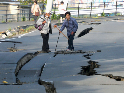 רעידת אדמה ביפן (צילום: רויטרס)