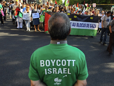 הפגנה נגד מדיניות ישראל בצרפת, 2010 (צילום: ap)