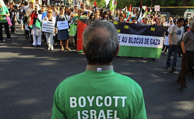 הפגנה נגד מדיניות ישראל בצרפת, 2010 (צילום: ap)