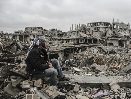 נזק בסוריה (צילום: Anadolu Agency, GettyImages IL)