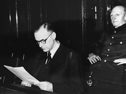 הנאשם אלפרד רוזנברג - נתלה למוות (צילום: רויטרס)