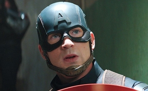 כריס אוונס ב"קפטן אמריקה: מלחמת אזרחים" (צילום: צילום מסך)