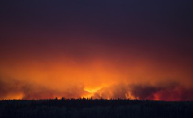 שריפה בקנדה (צילום: Premier of Alberta)